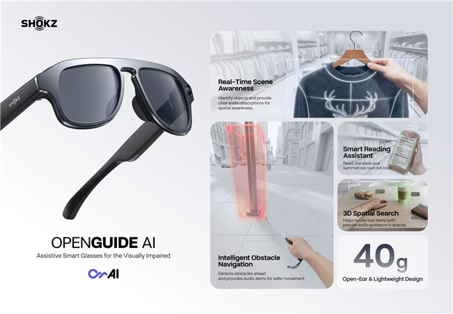 韶音AI眼镜双亮相 深化开放式智能场景融合(图2)