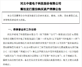 中瓷电子拟收购电科十三所芯片资产 涉及氮化镓射频芯片业务(图1)