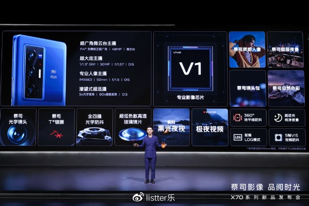 vivo X70系列发布：蔡司合作打造专业影像新标杆(图4)