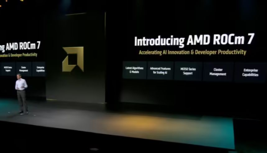 f11524c7j00sxrzho000pd000nv00dop DeepSeek R1 推理性能提升 3.8 倍,AMD 发布下一代开源软件栈技术 ROCm 7