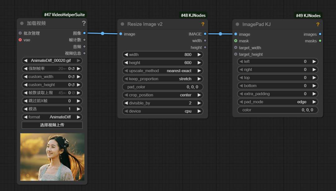 cdced3b3j00sx209g005jd000u000h2m AI生成的视频也能改了,用VACE随意给视频扩图