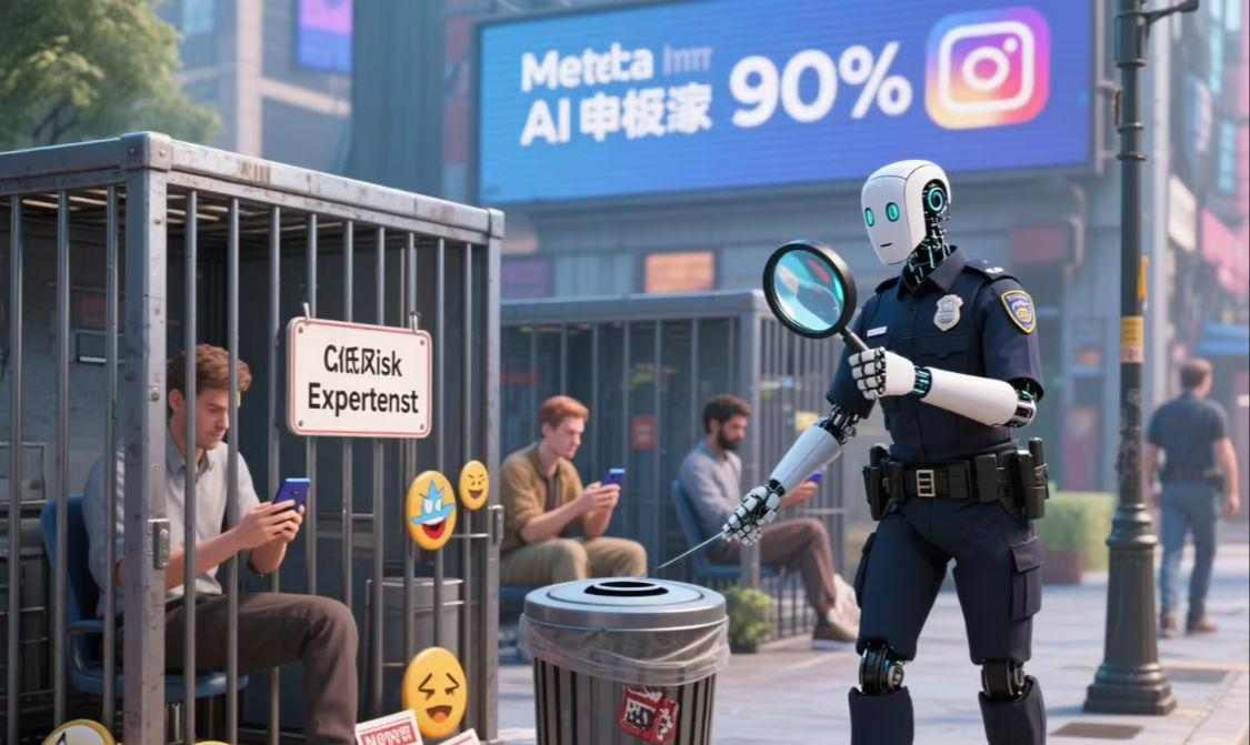 476b500aj00sx5ypv002nd000v900inp 消息称 Meta 计划让 AI 接管 90% 产品风险评估,取代人工审核