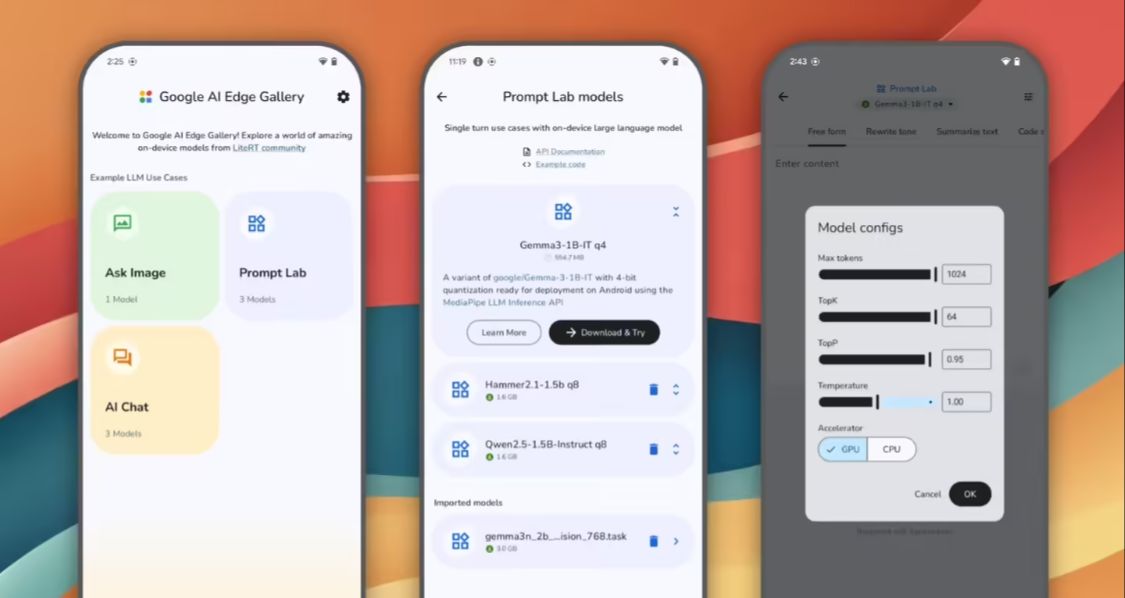 谷歌悄然推出“AI Edge Gallery”应用：可在手机本地运行 AI模型
