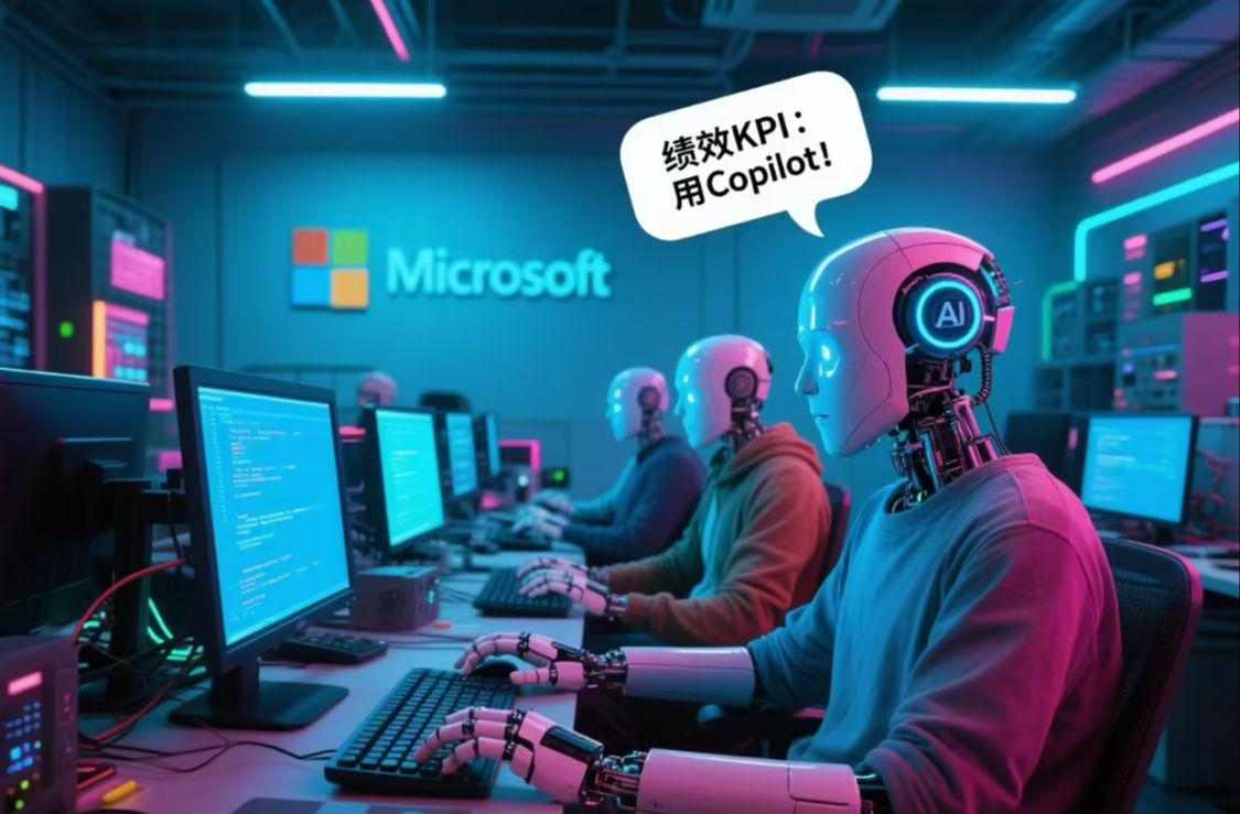 微软要求员工使用AI工具纳入绩效考核，GitHub Copi