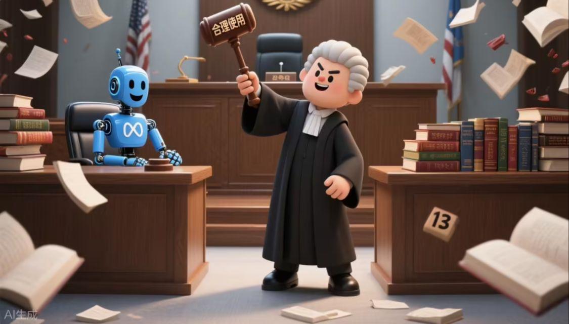 美国法院裁定Meta用版权书训练AI属合理使用，但非全面胜利