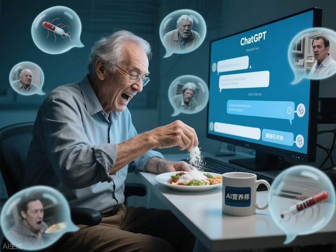 美国一男子向 ChatGPT 寻求饮食建议，却被“误诊”导致罹患溴中毒