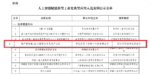 国产高性能AI大模型芯片入选工信部典型应用案例