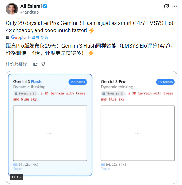 高效性能与极速响应，谷歌Gemini 3 Flash重新定义大模型性价比(图5)