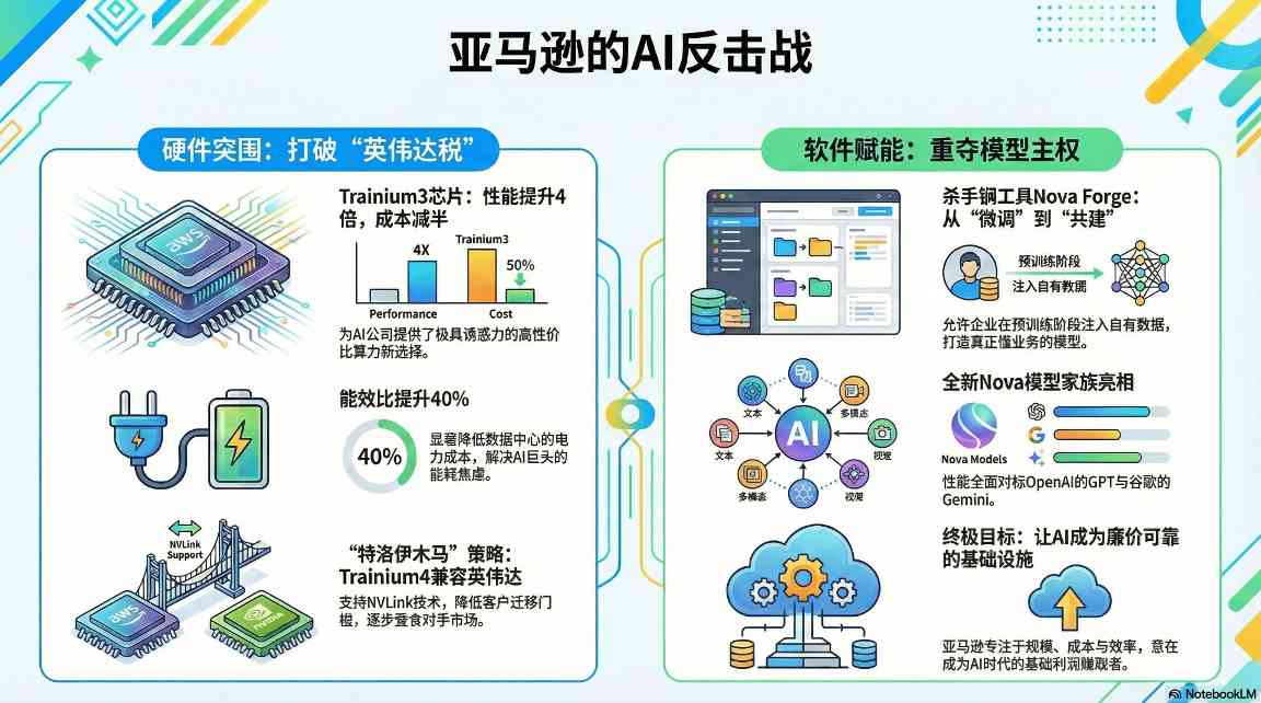 亚马逊自研芯片挑战英伟达 主动出击重塑云端算力霸权