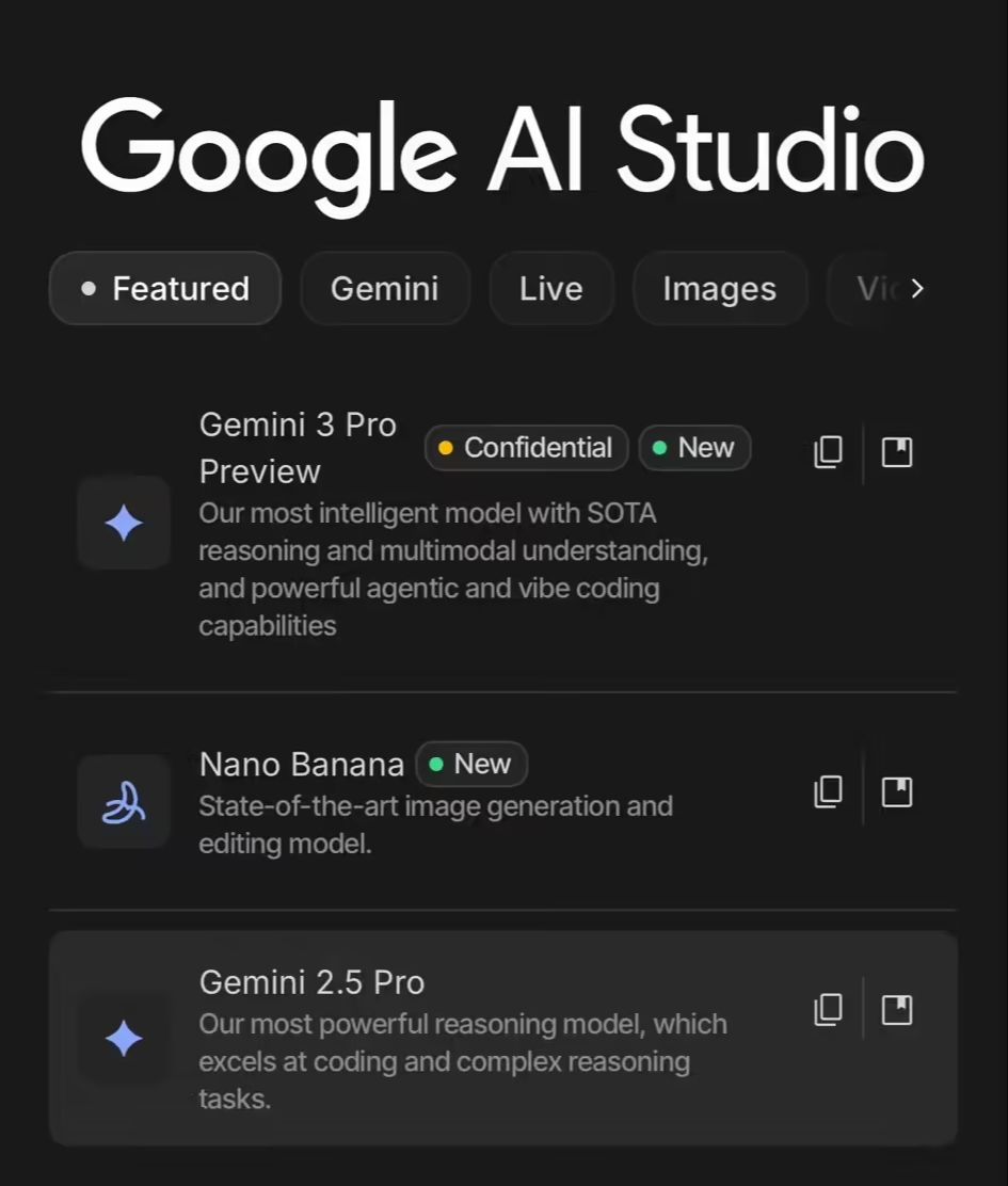 66ae9f58j00t5yfa8001xd000q900uwp Gemini 3 Pro Preview 模型已上线谷歌 AI Studio
