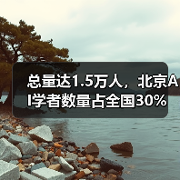 总量达1.5万人，北京AI学者数量占全国30%（图4）