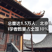 总量达1.5万人，北京AI学者数量占全国30%（图2）