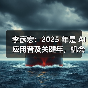 李彦宏：2025 年是 AI 应用普及关键年，机会在应用层（图4）
