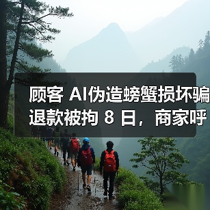 AI伪造蟹类死亡图像骗退款被警方通报