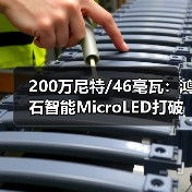 200万尼特/46毫瓦：鸿石智能MicroLED打破全天佩戴AR眼镜的功耗门槛（图3）
