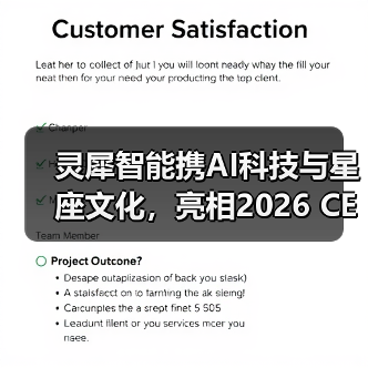 灵犀智能携AI科技与星座文化，亮相2026 CES，展现AI情感陪伴的未来（图4）