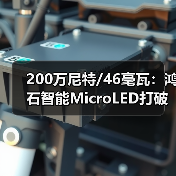 200万尼特/46毫瓦:鸿石智能MicroLED打破全天佩戴AR眼镜的功耗门槛(图3) 200万尼特/46毫瓦:鸿石智能MicroLED打破全天佩戴AR眼镜的功耗门槛(图3)