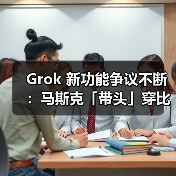 Grok 新功能争议不断:马斯克「带头」穿比基尼,未成年人照片遭恶意修改(图2) Grok 新功能争议不断:马斯克「带头」穿比基尼,未成年人照片遭恶意修改(图2)