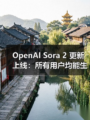 OpenAI Sora 2升级视频生成功能，音频能力同步上线