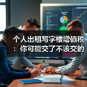 个人出租写字楼增值税：你可能交了不该交的税？