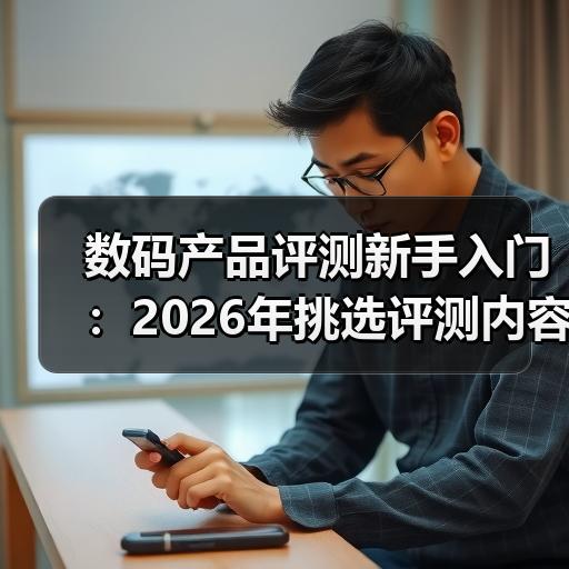数码产品评测新手入门：2026年挑选评测内容的实用方法